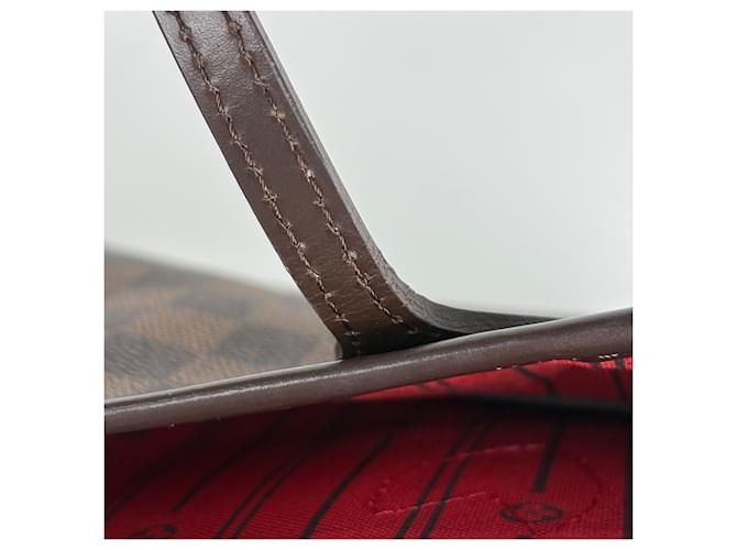 Borsa Louis Vuitton Neverfull PM Marrone Damier ebene - vista 5