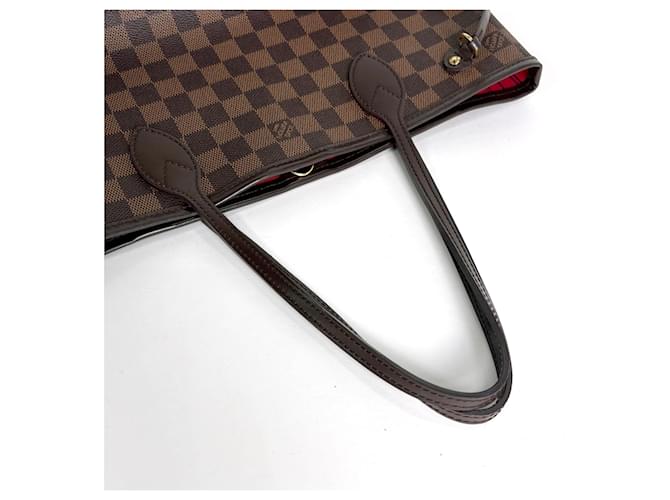 Borsa Louis Vuitton Neverfull PM Marrone Damier ebene - vista 6