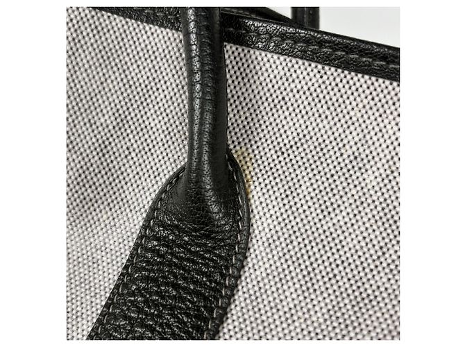 Hermès Borsa Tote Hermes Garden Party PM Marrone Nero - vista 5