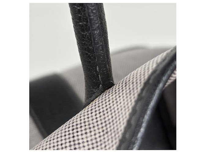 Hermès Borsa Tote Hermes Garden Party PM Marrone Nero - vista 6