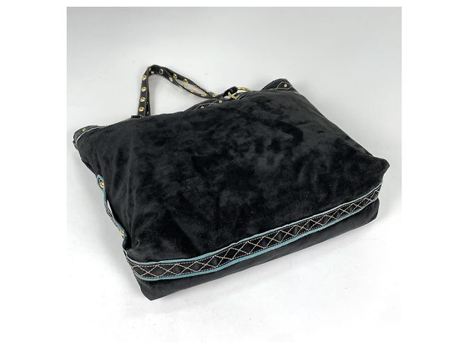 Gucci Babushka Crest Wildleder-Tote-Bag Schwarz - Ansicht 2