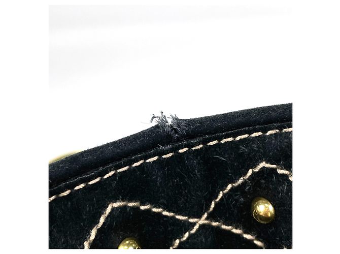 Gucci Babushka Crest Wildleder-Tote-Bag Schwarz - Ansicht 4