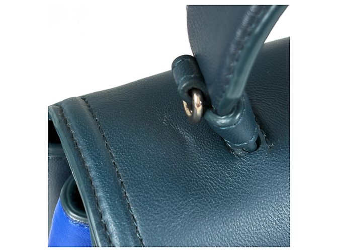 Sac à bandoulière 2-Way Piazza Small Intrecciato Bottega Veneta Noir Bleu Vert - vue 6