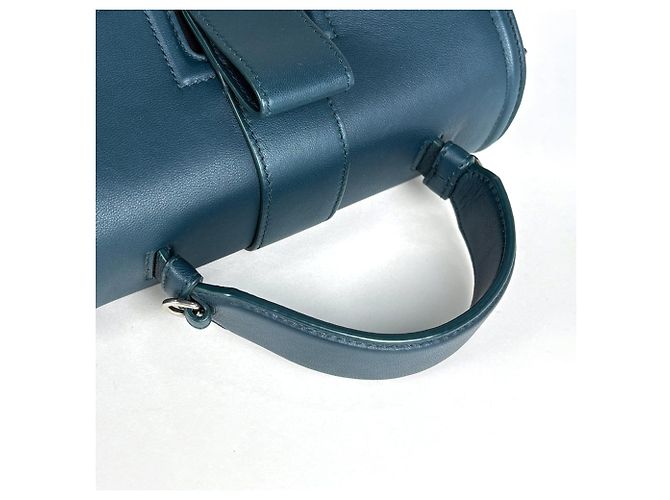 Sac à bandoulière 2-Way Piazza Small Intrecciato Bottega Veneta Noir Bleu Vert - vue 7