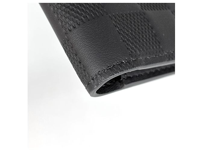 Louis Vuitton Portefeuille Multiple Bi-fold Wallet Nero - vista 3
