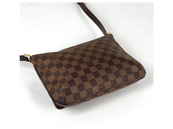 Borsa a tracolla lunga Musette Tango Louis Vuitton Marrone Damier ebene - vista 2