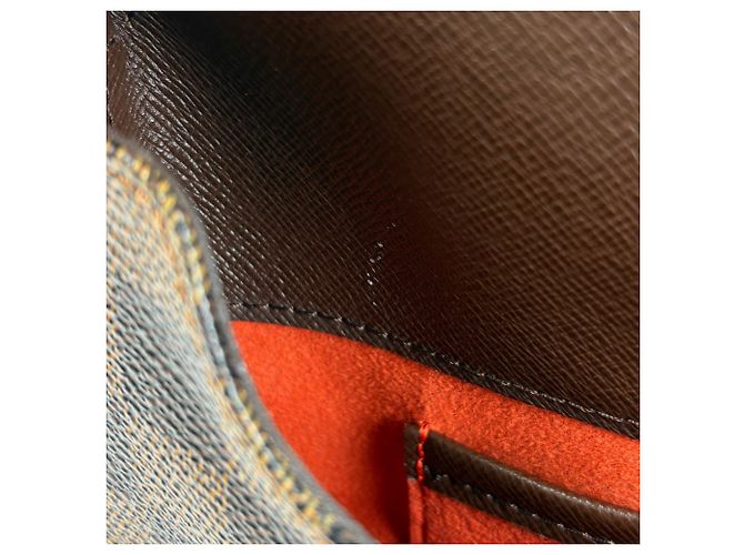 Borsa a tracolla lunga Musette Tango Louis Vuitton Marrone Damier ebene - vista 8