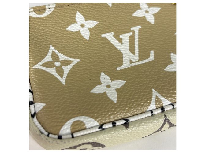 Louis Vuitton Mini Pochette Accessoires Beige Cachi - vista 4