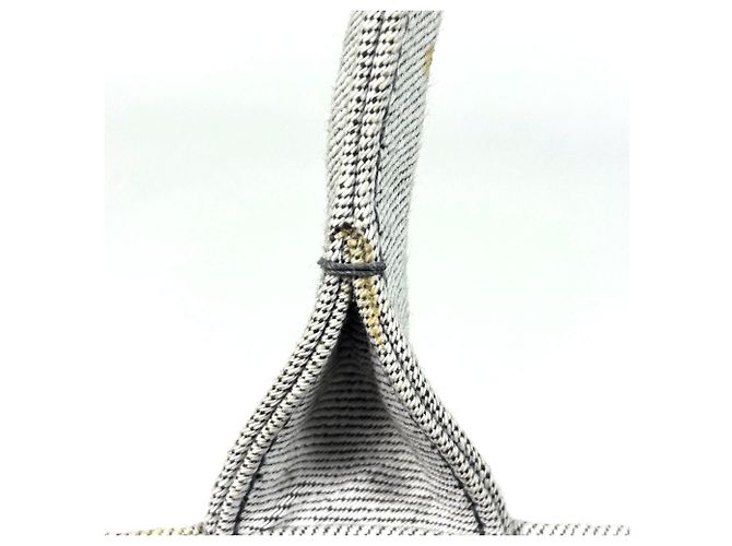 Bolsa Tote 2-Way Prada Canapa em denim Branco - vista 6