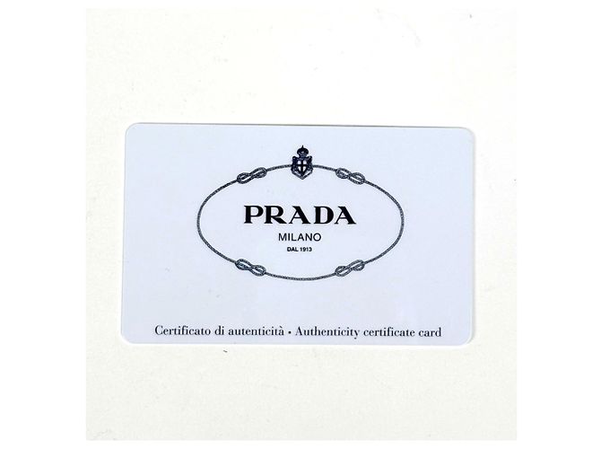 Bolsa Tote 2-Way Prada Canapa em denim Branco - vista 8