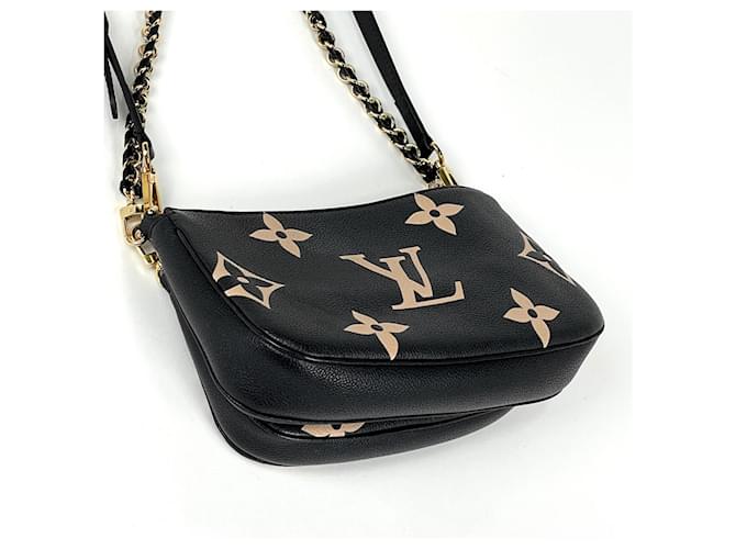 Louis Vuitton Monogram Empreinte Multi Pochette Accessoires Nero Beige - vista 2
