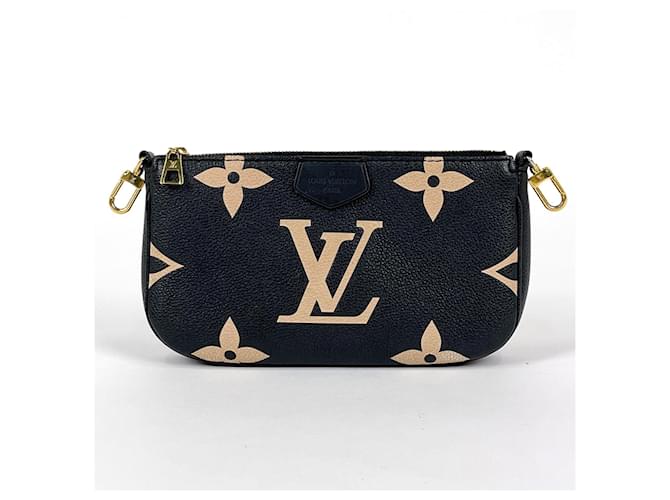 Louis Vuitton Monogram Empreinte Multi Pochette Accessoires Nero Beige - vista 8