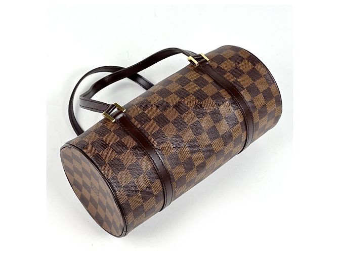 Borsa Louis Vuitton Papillon 26 Marrone Damier ebene - vista 2