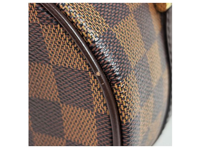 Borsa Louis Vuitton Papillon 26 Marrone Damier ebene - vista 3