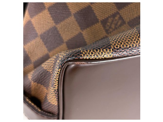 Borsa Tote Louis Vuitton Chelsea Marrone Damier ebene - vista 3