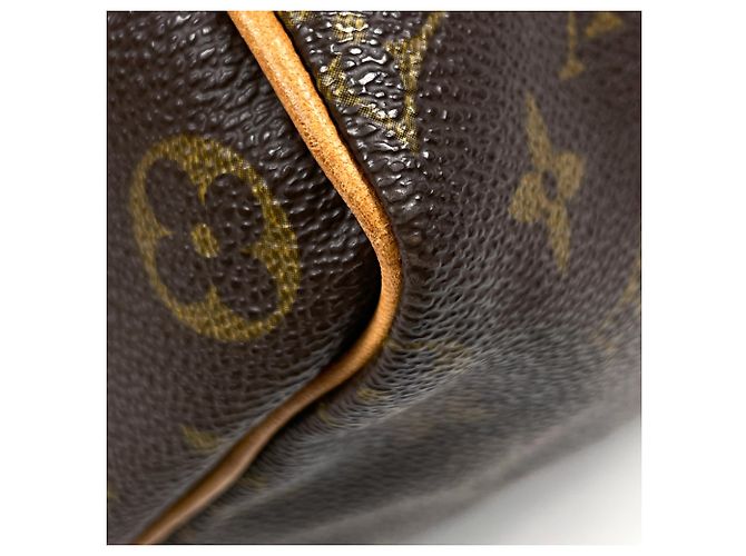 Borsa Louis Vuitton Speedy 40 Marrone Monogramma - vista 3