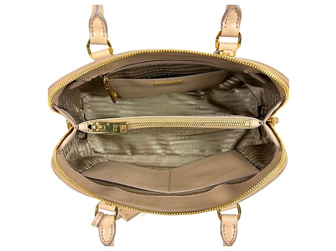 Prada Handtasche Beige Saffiano - Ansicht 8