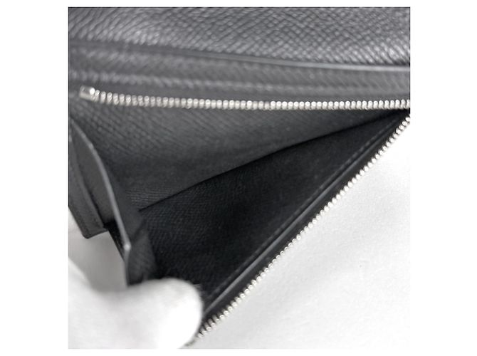 Cartera compacta de dos pliegues Hermès Bearn Negro - vista 6