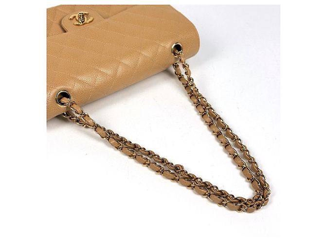 Borsa a Spalla Chanel Matelassé Beige - vista 5
