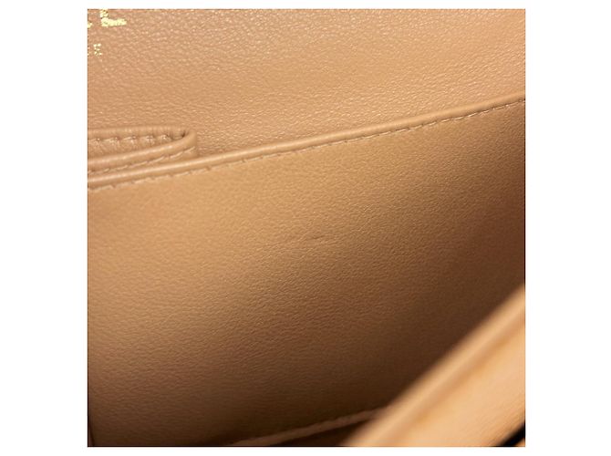 Borsa a Spalla Chanel Matelassé Beige - vista 7