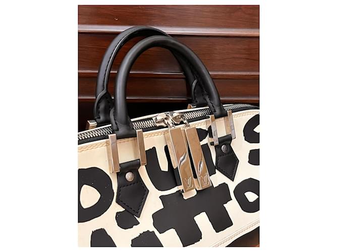 Louis Vuitton Alma Monogram Graffiti Nero Bianco Monogramma - vista 2