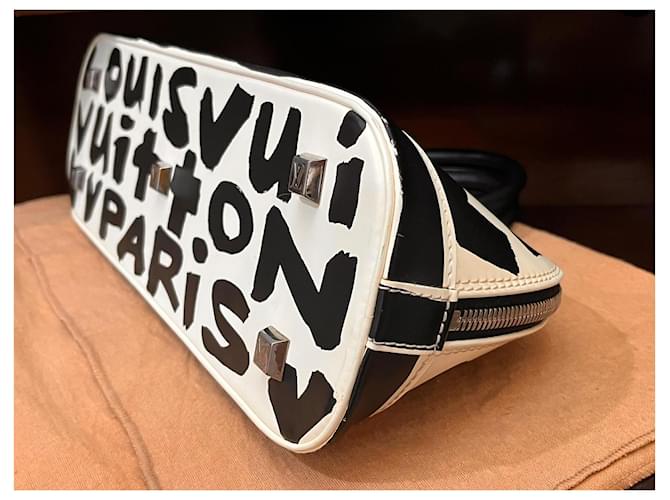 Louis Vuitton Alma Monogram Graffiti Nero Bianco Monogramma - vista 4