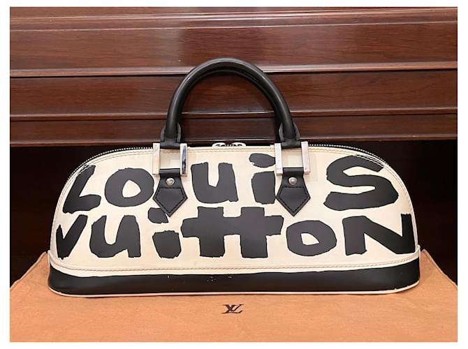 Louis Vuitton Alma Monogram Graffiti Nero Bianco Monogramma - vista 8