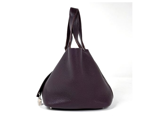 Hermès Borsa Hermes Picotin Lock Mini Bag in Raisin Bordò - vista 2