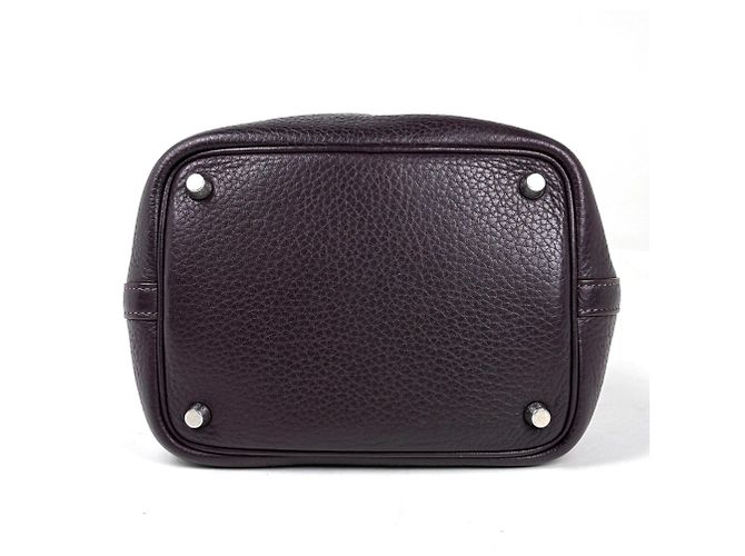 Hermès Borsa Hermes Picotin Lock Mini Bag in Raisin Bordò - vista 5