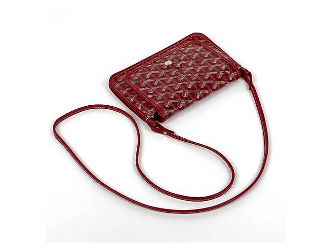 Borsa a Spalla Portafoglio Goyard Plume Pouch Rosso - vista 5