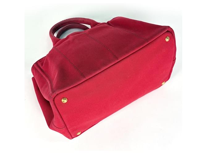 Prada Canapa Tote Bag Rot - Ansicht 2