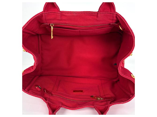 Prada Canapa Tote Bag Rot - Ansicht 9