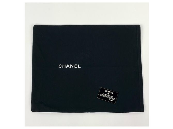 Borsa Tote Chanel in pelle di vitello martellata nera Nero - vista 8