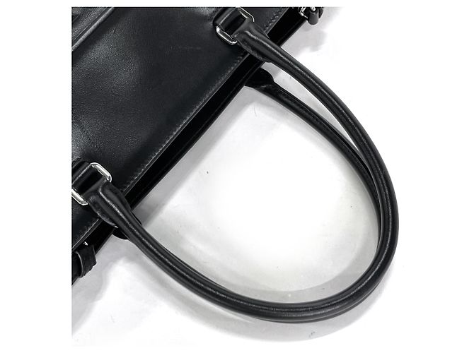 Borsa Tote in pelle nera Prada Nero - vista 5