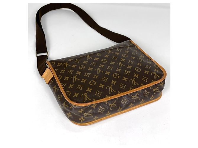 Borsa a Spalla Louis Vuitton Messenger GM Bosphore Marrone Monogramma - vista 2