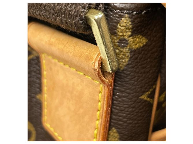 Borsa a Spalla Louis Vuitton Messenger GM Bosphore Marrone Monogramma - vista 4