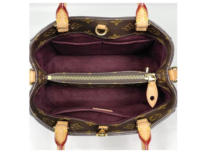 Borsa Louis Vuitton Montaigne BB Marrone - vista 8