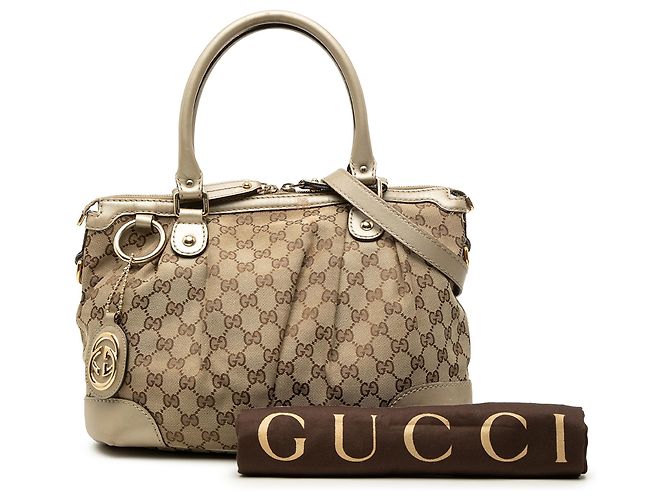 Borsa Sukey in tela GG beige Gucci - vista 9