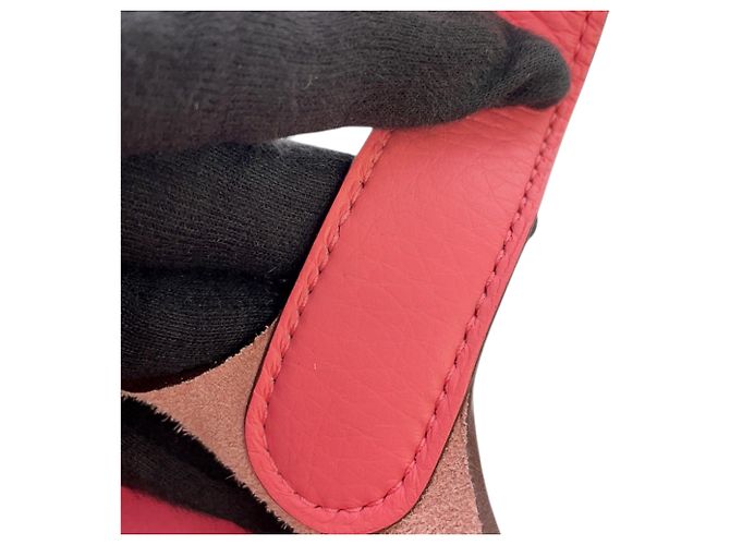 Hermès Picotin Lock 18 in pelle Clemence rosa - vista 10