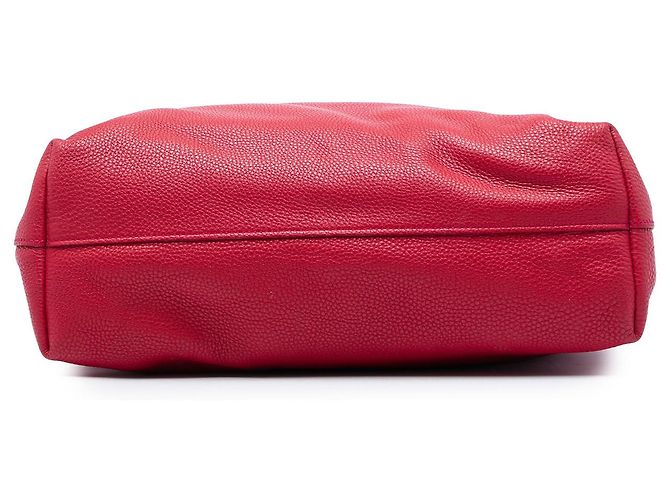 Tote Open Convertible rosso in Vitello Daino Prada - vista 3