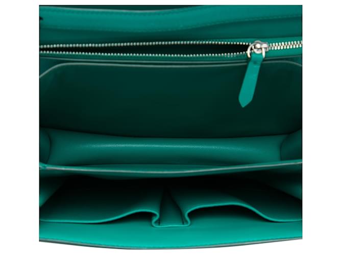 Céline Celine Blue Medium Calfskin Classic Box - vista 4