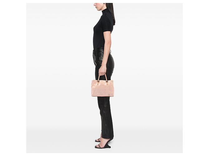Fendi Zucchino Canvas Tote in Pink - Ansicht 6