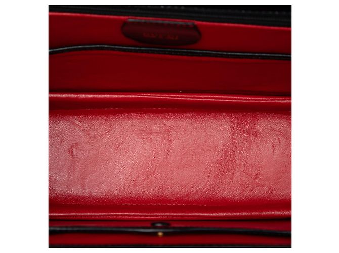 Gucci Schwarzes Kalbsleder Bamboo Night - Ansicht 4