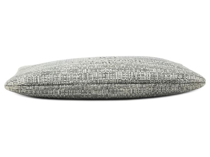 Clutch Chanel Gray Large Tweed Deauville O Case Marrone - vista 3
