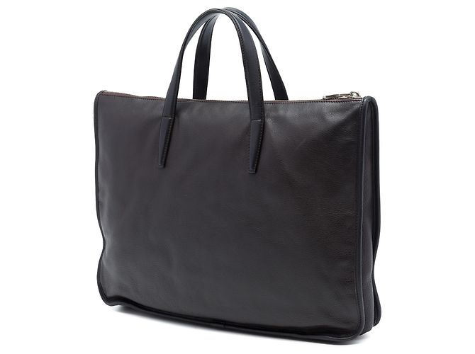 Valigetta LOEWE in pelle marrone Anagram Toledo Marrone scuro - vista 2