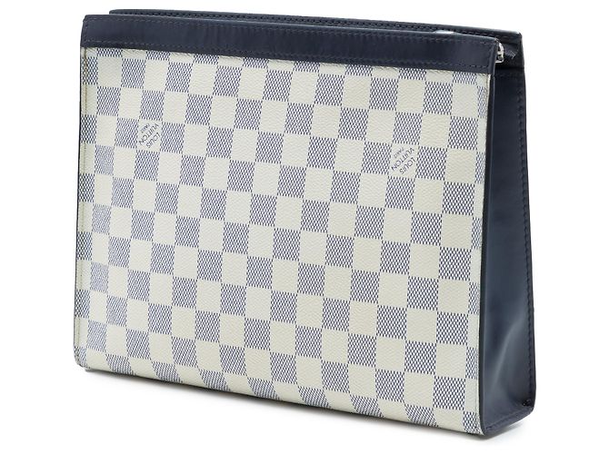 Louis Vuitton Pochette Voyage MM Damier Azur Weiß Americas Cup - Ansicht 2