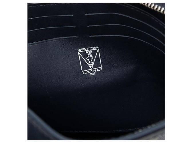 Louis Vuitton Pochette Voyage MM Damier Azur Weiß Americas Cup - Ansicht 5