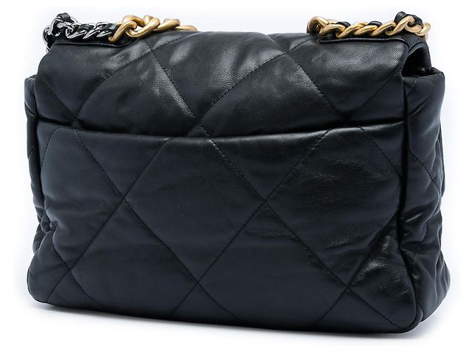 Chanel Black Large Lambskin 19 Flap Schwarz - Ansicht 2