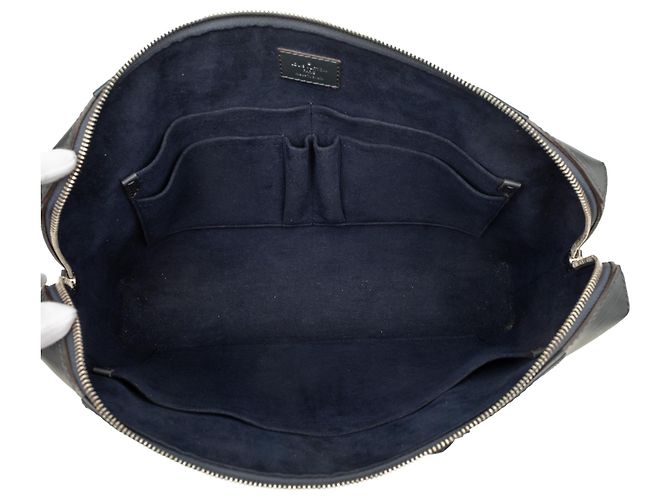 Louis Vuitton Blu Epi Porte Documents Jour Blu navy - vista 4
