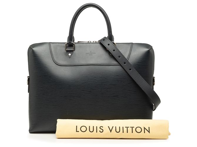 Louis Vuitton Blu Epi Porte Documents Jour Blu navy - vista 9